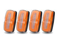 YSFIFHSKFH Feu de Position Indicateurs Latéraux LED Pour Remorque De Camion Clignotant Feu Arrière D'avertissement Frein 12V 24V Pour Tracteur ATV UTV Feu d'encombrement(4pcs Yellow light)