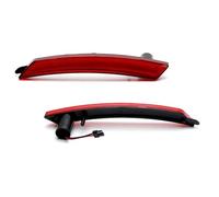 YSFIFHSKFH Feu de Position Pour Mini Pour Cooper R55 R56 R57 R58 R59 Pour R60 R61 Avant LED Feu Position Latéral Répéteur Clignotant Panneau Lampe 12V Feu d'encombrement(2pcs Rear Red)