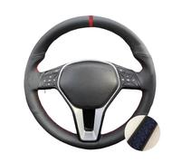 YSFIFHSKFH Housse Volant Voiture Housse Volant Cuir Microfibre pour Mercedes pour Benz W176 W246 W204 C117 C218 W212 X156 R231 R172 Protecteur Volant(Blue Thread)