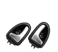 YSFIFHSKFH Poignee Poignée de porte intérieure gauche/droite pour Clio 2000-2009 2/3-4/5 portes argent mat Poignee Porte Interieur(1 paire)