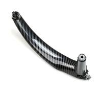 YSFIFHSKFH Poignee Poignée porte intérieure voiture protection garniture accoudoir support remplacement pour BMW X5 X6 E70 E71 E72 2007-2013 Poignee Porte Interieur(Carbon Left)
