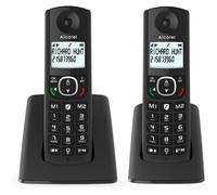 YSFMODE-F530 Duo-Téléphone Fixe Sans Fil Dect-Grand Écran Rétroéclairé-Mains Libres-Fonction Blocage Des Appels-2 Touches De Mémoi