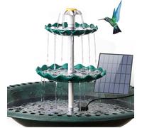 YSFMODE-Fontaine Solaire Exterieure De Jardin,Bain D'Oiseaux,Avec Fontaine Solaire De 3,5W,Pour L'Extérieur,Bain D'Oiseaux Et Font