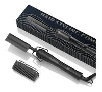YSFMODE-Peigne Chauffant Cheveux Lissante Pour Cheveux Cuivre Lisseur Peigne Afro Lisseur Barbe Fers À Lisser Pour Perruque À Chev