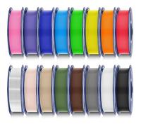 YSFMODE-Pla Filament Imprimante 3D,16 Couleurs Pour Imprimante Filament 3D,Filament Pla 1,75±0.02Mm,Emballé Sous Vide Individuel,0