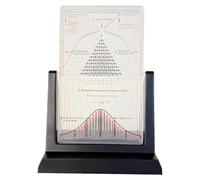 YSFW Modèle De Démonstration De Probabilités, Tableau De Galton pour l'enseignement Physique avec Conception Interactive De Courbes en Cloche, Démonstration Efficace De Lois Statistiques