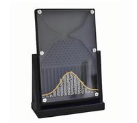 YSFW Modèle D'expérience De Planche De Galton, Outil Pédagogique De Laboratoire De Physique De 12 X 18 Cm, Billes d'acier De Dimensions Précises, Démonstration Intuitive des Lois Statistiques(Noir)