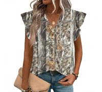 YSFWL Chemise décontractée Femme idéale pour Sorties et Rendez-Vous d'été(Jaune Terreux,S)