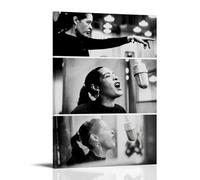 YSGRINNM Billie Holiday Lady in Satin in 1958 Poster mural sur toile d'art moderne pour salon, chambre à coucher, affiche élégante avec cadre 20 x 30 cm
