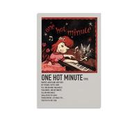 YSGRINNM Poster élégant sur toile « Red Hot Chili Peppers One Hot Minute 1995 » - Impression sur toile élégante pour salon, chambre à coucher - 30 x 45 cm - Sans cadre
