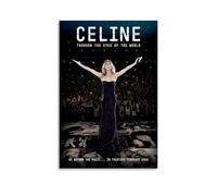 YSHCHEN Poster sur toile de la série Celine Dion des chanteurs populaires, décoration murale, décoration pour chambre à coucher, 50 x 75 cm, style sans cadre