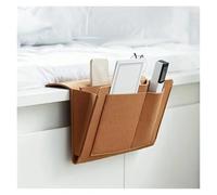 YShiuoL Sac de Rangement pour Chevet Sac de Rangement Suspendu au Chevet, boîte de Rangement for mouchoirs, télécommande, Sac Suspendu for Livres, Articles ménagers Divers(Brown)