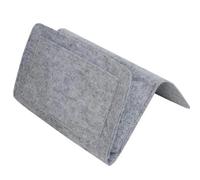 YShiuoL Sac de Rangement pour Chevet Sacs de Rangement de Chevet en Feutre for télécommandes, Livres, Magazines, Pochettes, boîte à mouchoirs Suspendue(Light Gray)