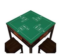YShiuoL Tapis de Mahjong Nappe de Mahjong épaisse et insonorisante, for Table de Poker Automatique et silencieuse, en Silicone, Motif Dinosaure géométrique(Color 5,100x100cm)