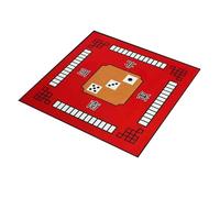 YShiuoL Tapis de Mahjong Nappe de Mahjong Lavable, Tapis à Forte Absorption d'eau, réduction du Bruit, Table Silencieux(Red)