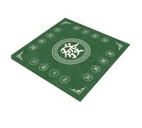 YShiuoL Tapis de Mahjong Tapis de Table de Jeu de Mahjong carré Vert 80/90 cm, antidérapant et Silencieux, Accessoire de Divertissement for fêtes et multijoueurs(80cm)