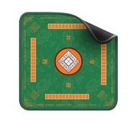YShiuoL Tapis de Mahjong Tapis de Table de Mahjong à réduction de Bruit for Poker, Domino, Jeux de société, Tapis de Jeu carré antidérapant for Mah(Green,82CM)