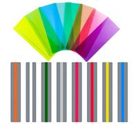 Ysimple 16 Pièces Règle de Lecture de Surbrillance Colorée,Bande de Lecture Guidée Dyslexie,Regle de Lecture pour Dyslexie,pour Guider les Lecteurs Débutants Etudiants à Lire Indépendamment