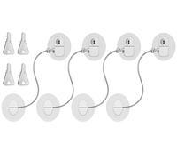 Ysimple 4 Pièces Securite Fenetre Enfant,Securite Placard Enfant avec 4 Clés,Bloc Fenetre Securite Enfant,Bloque Fenetre Enfant,pour Réfrigérateur,Lave-Linge,Armoire,Fenêtre(Blanc)