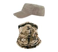 YSJCHEBS 1 Casquette Rétro Et 1 Masque Facial, Unisexe, Chapeau De Protection Solaire Tendance, Chapeau Réglable, Masque De Protection Solaire Respirant, Équipement De Protection Solaire Extérieur