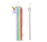 YSJCHEBS 1 Cintre pour Accessoires pour Cheveux De Cheval Arc-en-Ciel Et 1 Cintre pour Lapin, Organisateur D'Épingles À Cheveux, Support De Rangement Créatif, Décoration De La Maison Suspendue