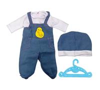YSJCHEBS 1 Ensemble De Vêtements De Poupée, 1 Pièce pour Une Famille, Combinaison en Denim De Poupée, Ensemble De Vêtements De Poupée Jouet, Ensemble D'Habillage, Accessoires De Poupée
