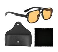 YSJCHEBS 1 Lunettes, 1 Boîte De Rangement, 1 Chiffon À Lunettes, Lunettes De Soleil Pour Hommes, Lunettes De Soleil Carrées À La Mode, Lunettes Classiques Pour Femmes Et Hommes