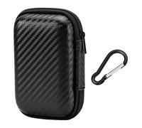 YSJCHEBS 1 Sac De Câble, 1 Mousqueton Noir, Sac D'Écouteur Noir, Sac De Rangement De Câble, Sac De Rangement De Voyage Portable, Petit Sac De Données