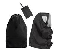 YSJCHEBS 1 sac de rangement pour siège de sécurité - Noir - 86 x 43 cm - Tissu Oxford - Résistant à la poussière et à l'eau - Multifonction - Pour les voyages - Fermeture à cordon