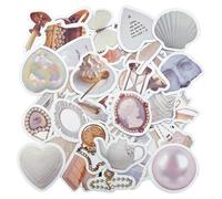 YSJCHEBS 100 Autocollants Décoratifs, Autocollants Rétro, Autocollants pour Femmes, Autocollants Esthétiques, Peuvent Décorer des Albums, des Ordinateurs, des Bouteilles D’Eau