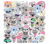 YSJCHEBS 100 Autocollants Koala De Dessin Animé, Autocollants Graffitis Mignons, Autocollants Animaux Imperméables, Décoration Autocollante, Adaptés Aux Valises, Tasses d'eau, Ordinateurs