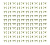 YSJCHEBS 100 Papillons Vert Clair, Rubans Beiges, Arcs De Mariage Pour Voiture, Décoratifs