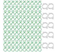 YSJCHEBS 100 Pièces Boucles De Figurines, 10 Pièces Clips De Reliure De Vigne, Attaches De Plantes pour Plantes Grimpantes, Clips De Plantes pour Plantes Grimpantes, Supports De Plantes De Jardin
