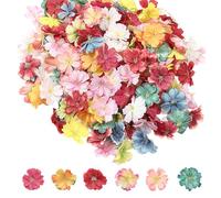 YSJCHEBS 100 Pièces Fleurs Artificielles, Matériaux De Bricolage, Décoration Florale, Matériaux pour Accessoires Vestimentaires, Fleurs pour L'Artisanat, Décorations Florales De Fête