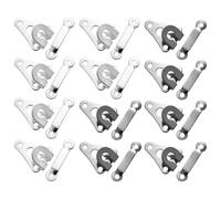 YSJCHEBS 12 Pièces Attaches De Pantalon, Crochets Et Yeux De Taille De Pantalon, Boucles À Crochets en Métal, Crochets d'attache De Taille De Jean, Décoration De Boucle De Pantalon Cachée