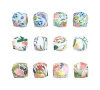 YSJCHEBS 12 Pièces Bouchons D'Aiguilles À Tricoter À Motif Floral, Bouchons D'Aiguilles en Silicone, Protecteurs De Pointe D'Aiguilles À Tricoter, Accessoires D'Aiguilles À Tricoter