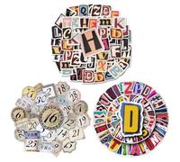 YSJCHEBS 197 Autocollants De Lettres, Autocollants Rétro, Autocollants De Scrapbooking, Autocollants Amusants pour Décorer des Guitares, des Skateboards Et des Étuis De Téléphone