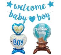 YSJCHEBS 2 Ballons Créatifs Et 1 Ensemble De Bannières, Décoration De Scène De Fête, Accessoires Photo Intéressants, Décorations De Baby Shower, Décorations De Fête