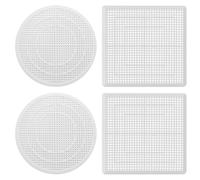 YSJCHEBS 2 Filtres Carrés Et 2 Filtres Ronds, Filtre De Vidange, Filtre Anti-Colmatage, Peuvent Être Utilisés dans Les Éviers, Baignoires, Sorties d'eau