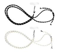 YSJCHEBS 2 Longes Pour Téléphone Portable Avec Entretoises Carrées, Chaîne Universelle Pour Téléphone Portable, Lanière Anti-Perte Pour Téléphone Portable, Lanière Pour Étui Pour Téléphone Portable