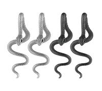 YSJCHEBS 2 Paires De Boucles d'oreilles en Forme De Serpent, Bijoux en Acier Inoxydable, Dangle, Boucles d'oreilles Tendance Mode, Accessoires Vestimentaires