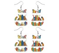 YSJCHEBS 2 Paires De Boucles d'oreilles pour Chats, Boucles d'oreilles De Remorque Personnalisées, Boucles d'oreilles De La Mode pour Femmes, Décorations De Chat Acryliques, Bijoux