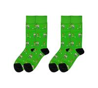 YSJCHEBS 2 Paires De Chaussettes De Golf Imprimées, Chaussettes Amusantes De Dessin Animé, En Coton Doux Et Respirant, Chaussettes Cadeaux Pour Fans