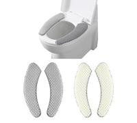 YSJCHEBS 2 Paires De Housses De Siège De Toilette en Peluche, À Coller sur Les Sièges De Toilette d'hiver, Accessoires De Toilette