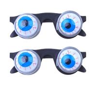 YSJCHEBS 2 Paires De Lunettes De Printemps, Lunettes Drôles pour Adultes, Grands Yeux, Lunettes Écarquillées, Lunettes De Soleil Bizarres, Lunettes De Blague pour Adultes