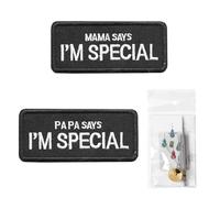 YSJCHEBS 2 Patchs Brodés Et 1 Outil De Couture Portable, Patchs Thermocollants, Accessoires De Couture, Patchs De Réparation De Vêtements, Adaptés Aux Vêtements, Sacs À Dos, Chapeaux, Etc.