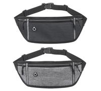 YSJCHEBS 2 Pièces Sac De Taille Multifonction, Sac De Taille Imperméable, Sac De Taille De Sport Et De Fitness, Sac De Taille Portable, Sac De Taille De Voyage, Sac De Taille Réglable