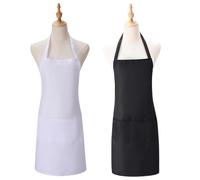 YSJCHEBS 2 Tabliers, Tabliers Résistants À L’Huile, Tabliers Simples, Tabliers De Cuisine, Tabliers De Travaux Ménagers, Accessoires De Cuisine
