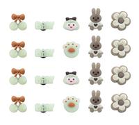 YSJCHEBS 20 Pièces Ornements De Chaussures Lumineux De Dessin Animé, Fleurs De Chaussures Décoratives, Boucles De Chaussures Lumineuses Mignonnes, Accessoires De Décoration De Chaussures De Bricolage