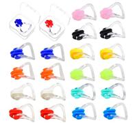 YSJCHEBS 20 Pièces Pince-Nez, 2 Pièces Boîte De Rangement, Pince-Nez De Natation, Pince-Nez pour Adultes Nageurs, Pince-Nez pour Enfants, Pince-Nez De Natation pour Jeunes